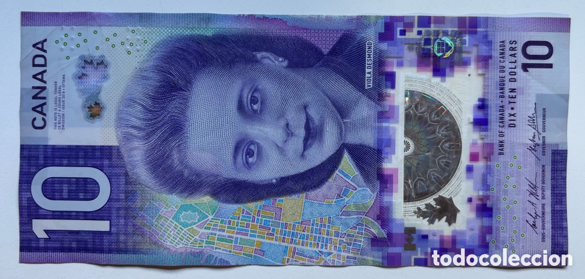 Billetes extranjeros: Billete CANADA 10 Dolares 2018 Pick 113a. Polimero