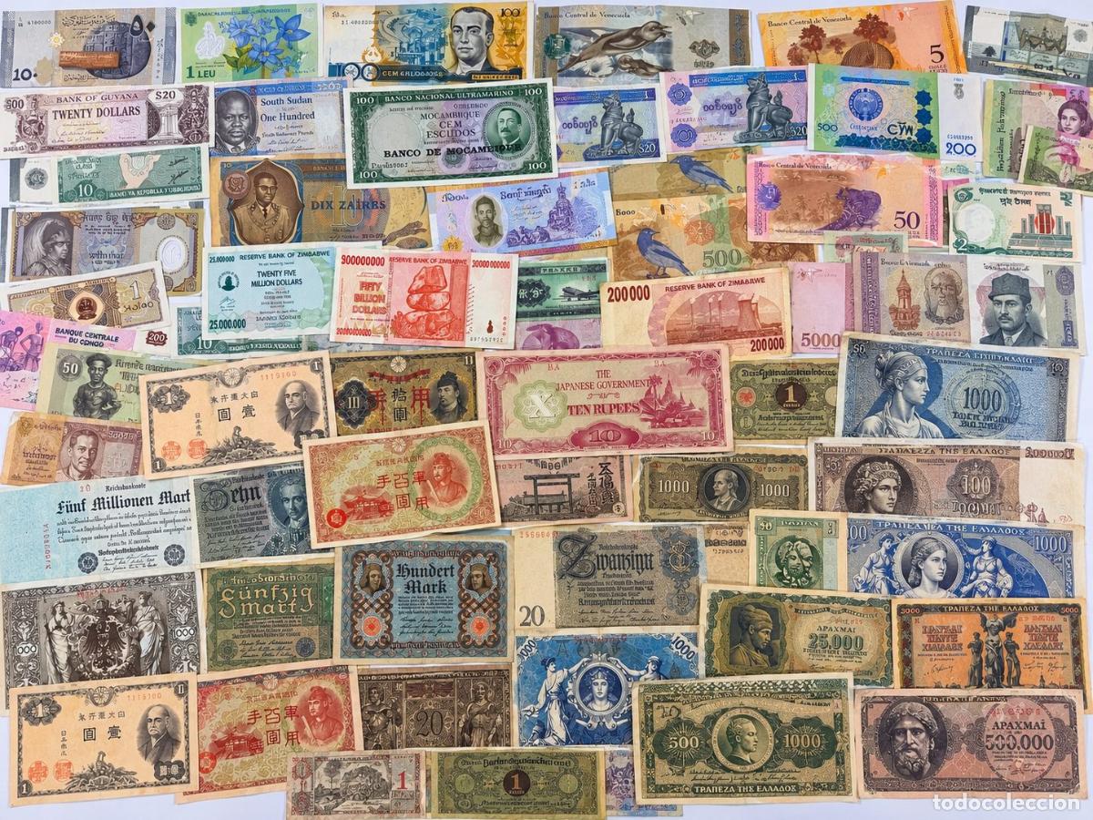 Billetes extranjeros: 125 billetes del mundo hist&oacute;ricos nuevos y usados