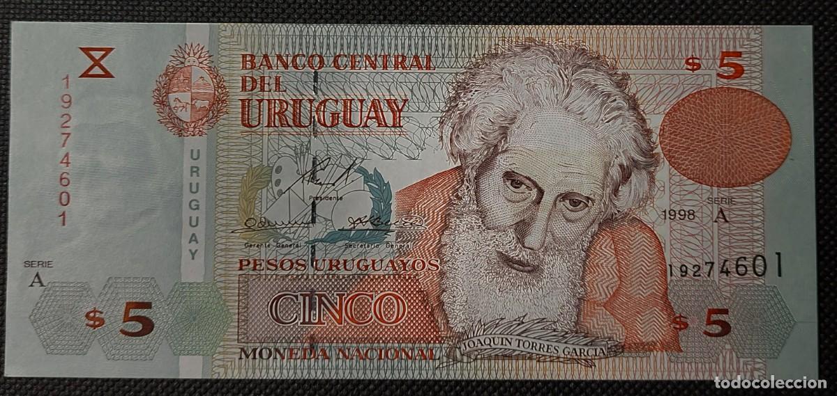 Billetes extranjeros: LOTE DE 7 BILLETES ( URUGUAY 1988 DE LA MISMA SERIE.VALORES,5-10-20-50-100-200-500.PLANCHA UCN.