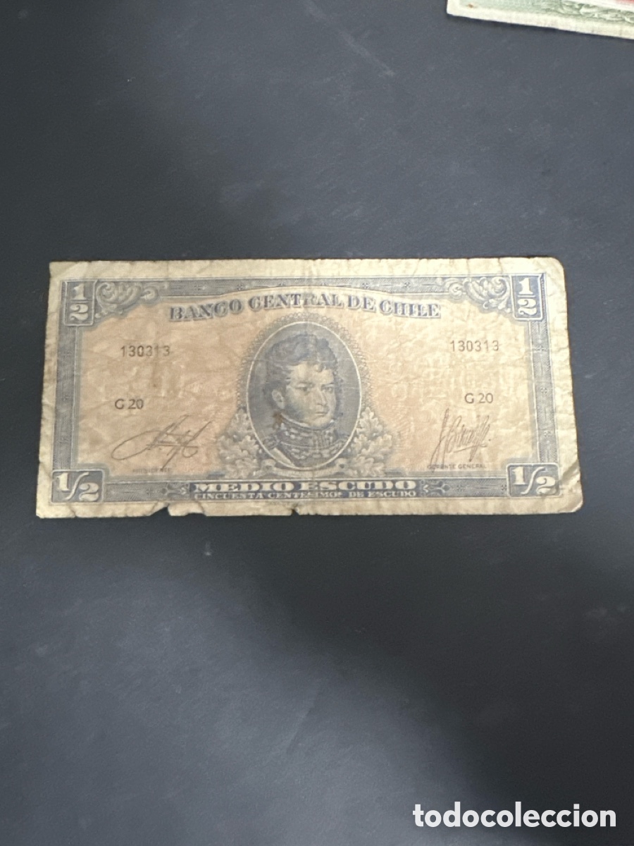 Billetes extranjeros: Billete de Chile 1/2 escudo 1962/1975