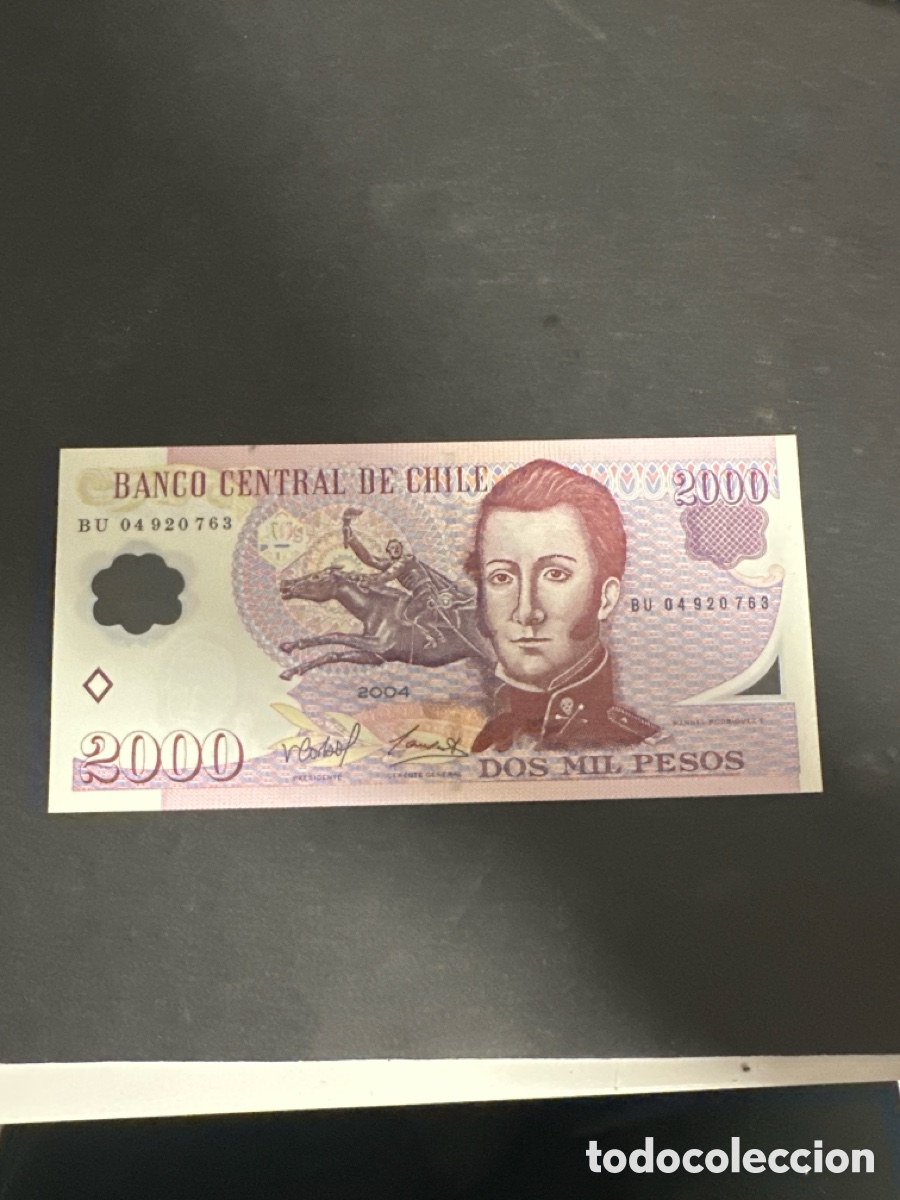 Billetes extranjeros: Billete de Chile 200 pesos polimero 2004 sin circular
