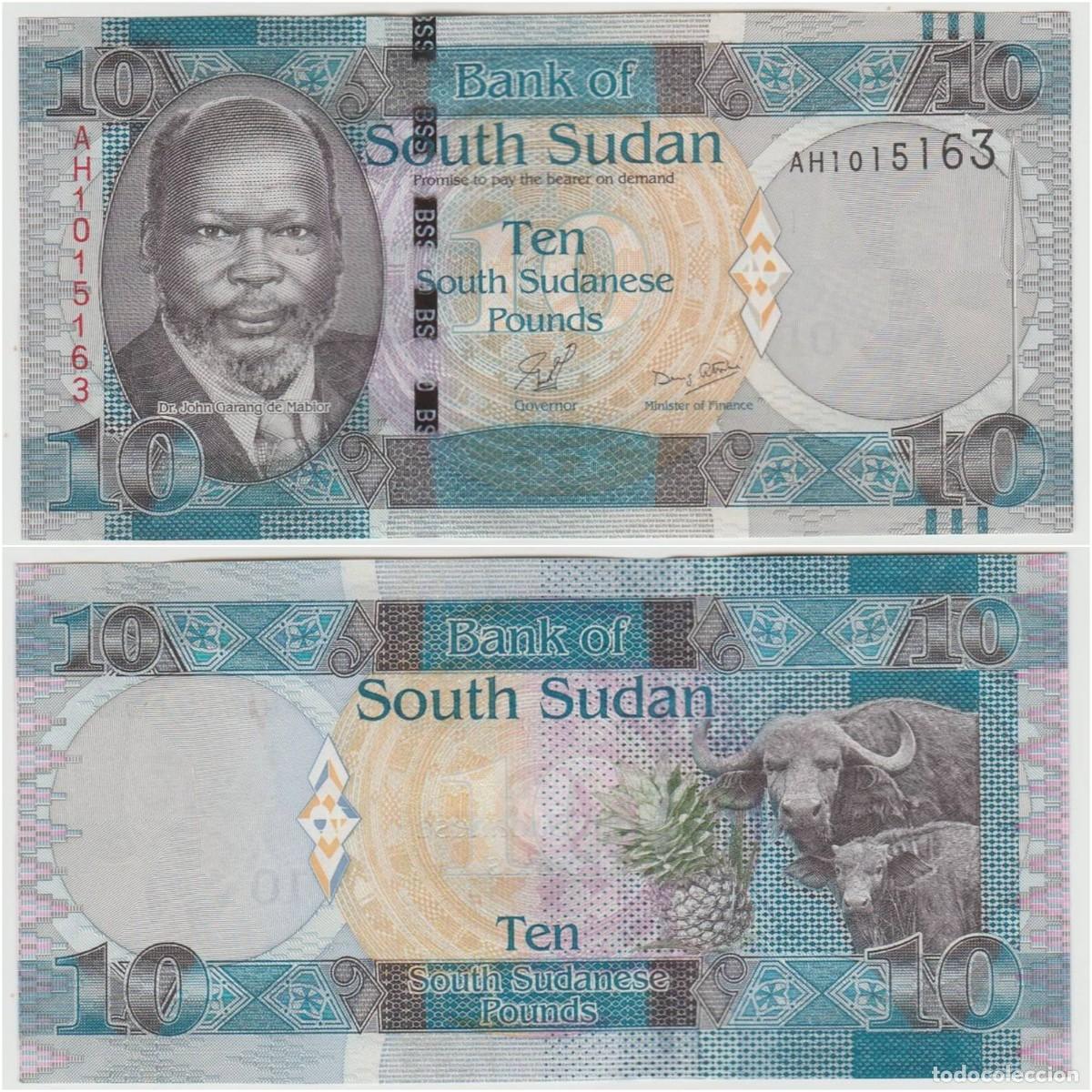 Billetes extranjeros: Sudan del Sur 10 Libras Sudanesas 2011 Sin Circular (el billete de la foto)