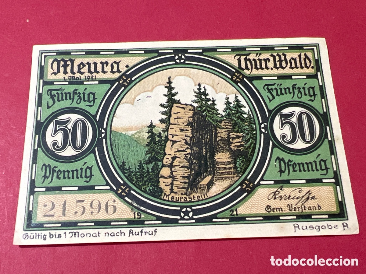 Billetes extranjeros: W35. Billete Alemania - 50 Pfennigs