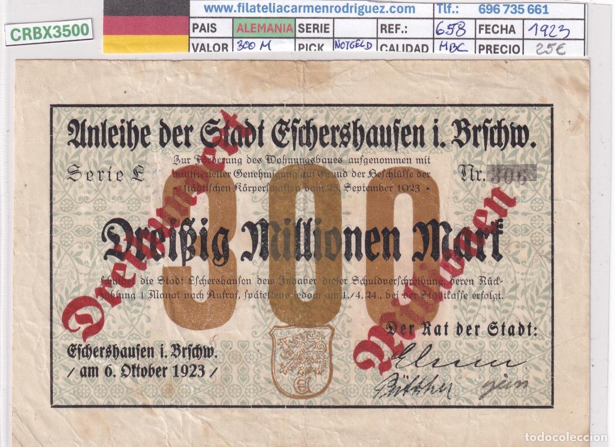 Billetes extranjeros: CRBX3500 BILLETE ALEMANIA 300 MILLONES 1923 MBC