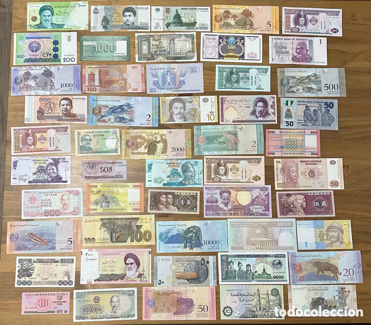 Billetes extranjeros: Lote 50 Billetes del Mundo Diferentes Sin Circular