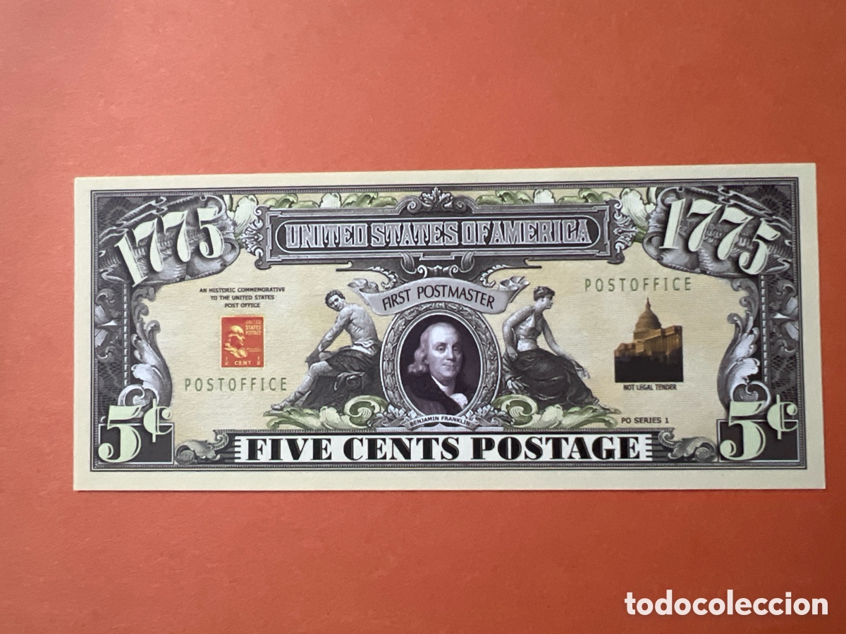 Notas Internacionais: 154B. BILLETE DE FANTAS&Iacute;A - UNITED STATES OF AM&Eacute;RICA
