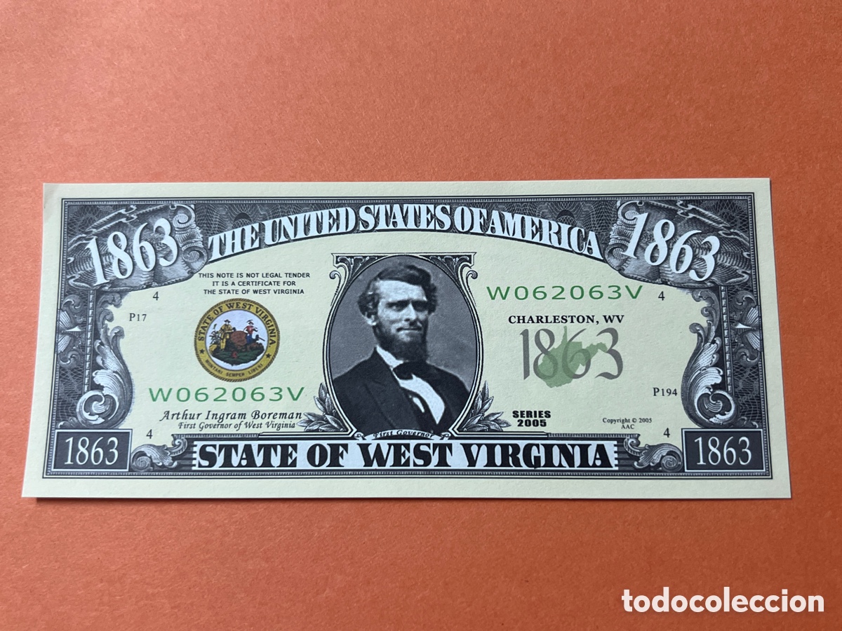 Billetes extranjeros: 105B. BILLETE DE FANTAS&Iacute;A - UNITED STATES OF AM&Eacute;RICA