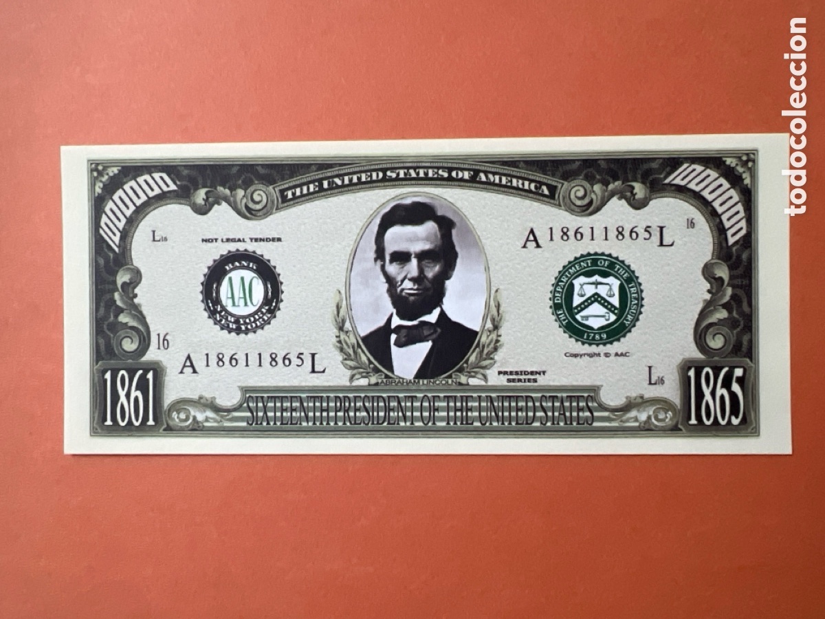 Billetes extranjeros: 105B. BILLETE DE FANTAS&Iacute;A - UNITED STATES OF AM&Eacute;RICA