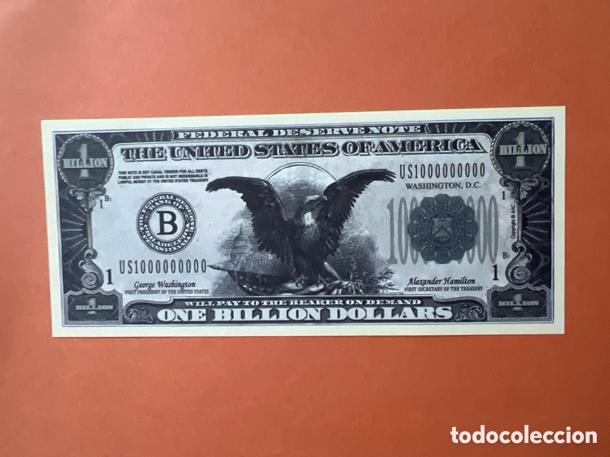 Billetes extranjeros: 154B. 105B. BILLETE DE FANTAS&Iacute;A - UNITED STATES OF AM&Eacute;RICA