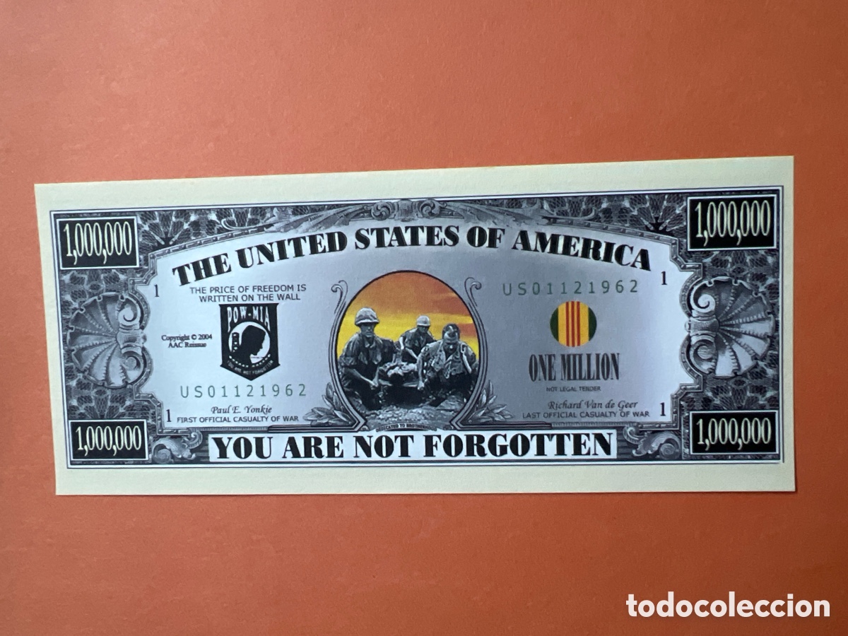 Billetes extranjeros: 154B. BILLETE DE FANTAS&Iacute;A - UNITED STATES OF AM&Eacute;RICA