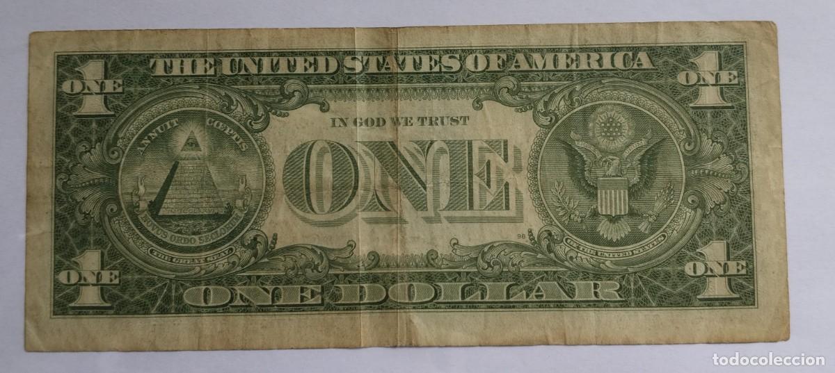 Billetes extranjeros: Billete 1 d&oacute;lar EE. UU. 1957 serie A - Foto 2