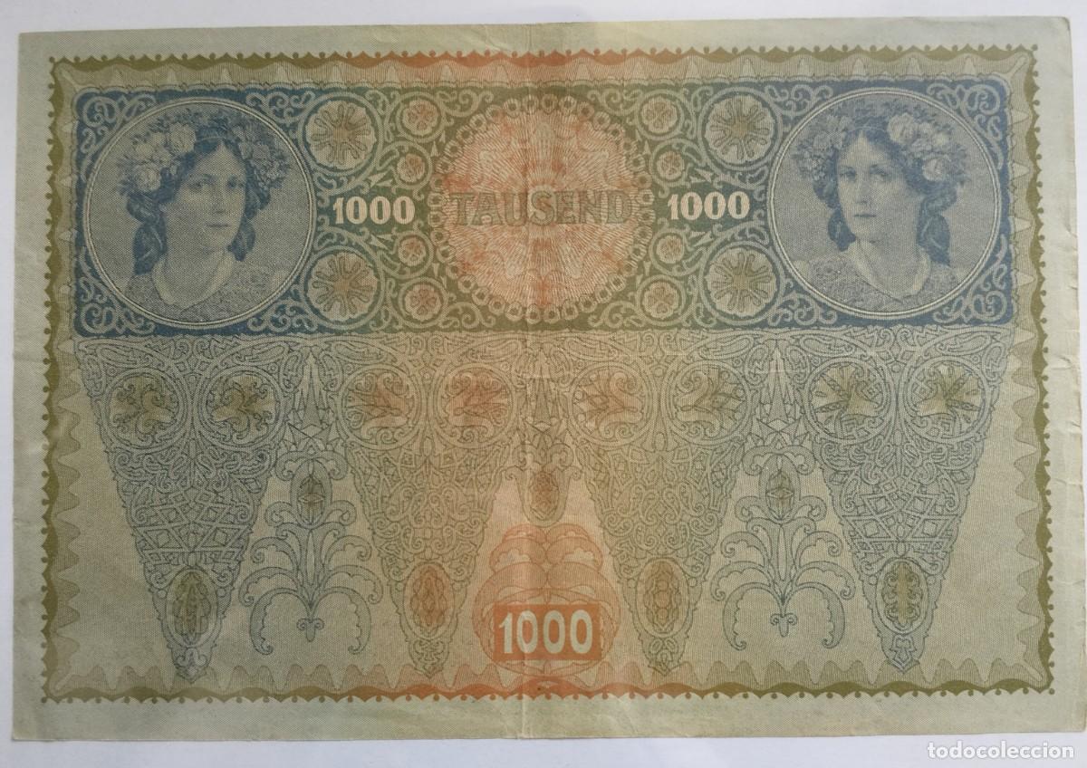 Billetes extranjeros: Billete 1000 coronas 1902 Austria - Foto 2