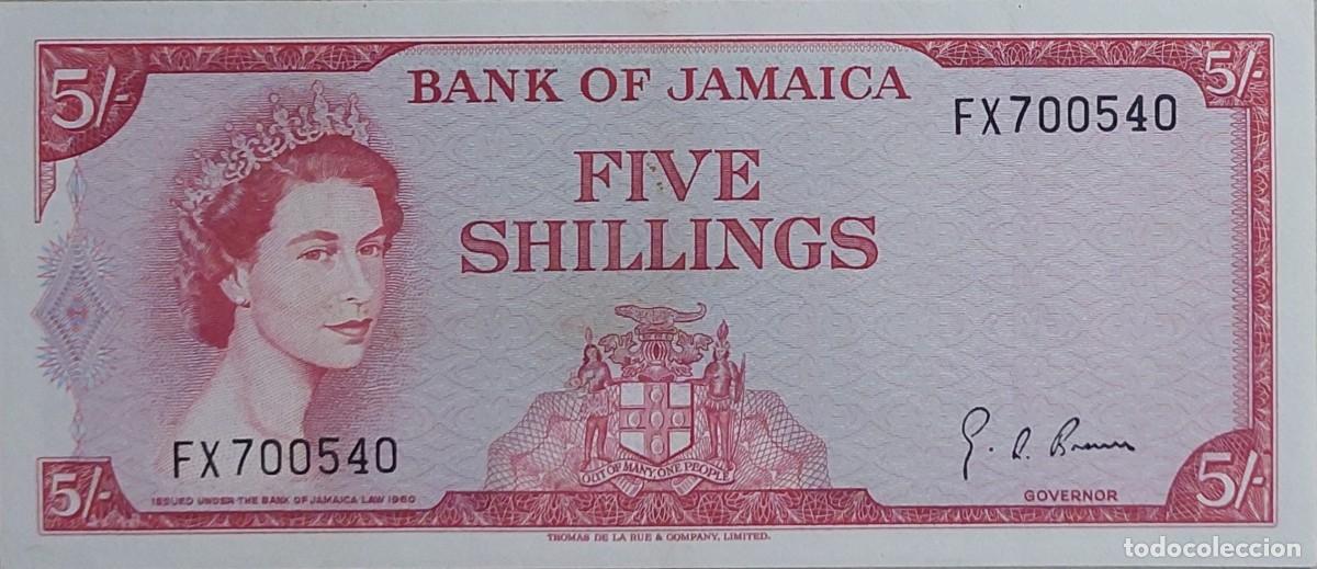 Billetes extranjeros: LOTE DE 2 BILLETES DE ( JAMAICA ) 1960 UNC PLANCHA