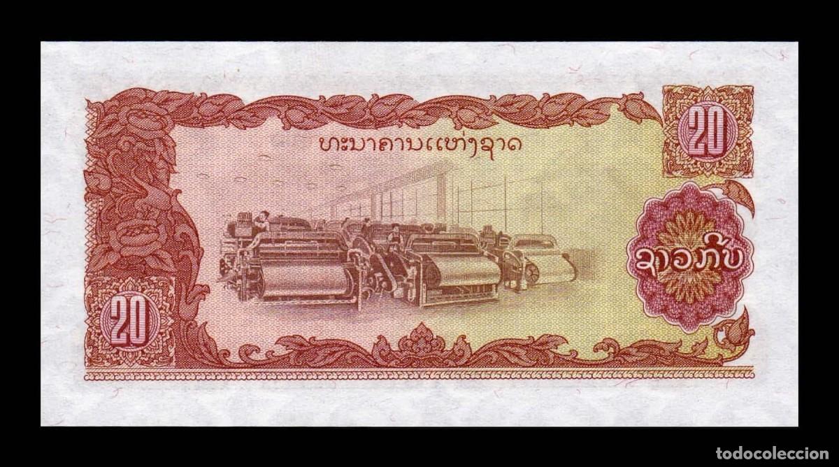 Billetes extranjeros: Laos 20 Kip 1979 Pick 28b Sc Unc - Foto 2
