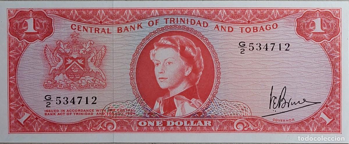 Billetes extranjeros: BILLETE DE 1 DOLLAR ( CENTAL BANK OF TRINIDAD AND TOBAGO ) 1964 UNC/PLANCHA.