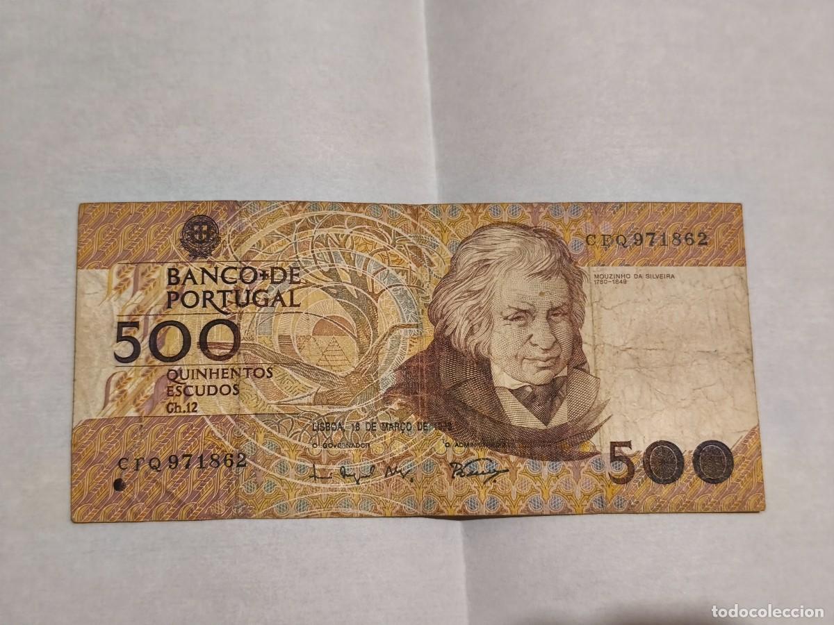 Billetes extranjeros: Portugal 500escudos 1993 F.