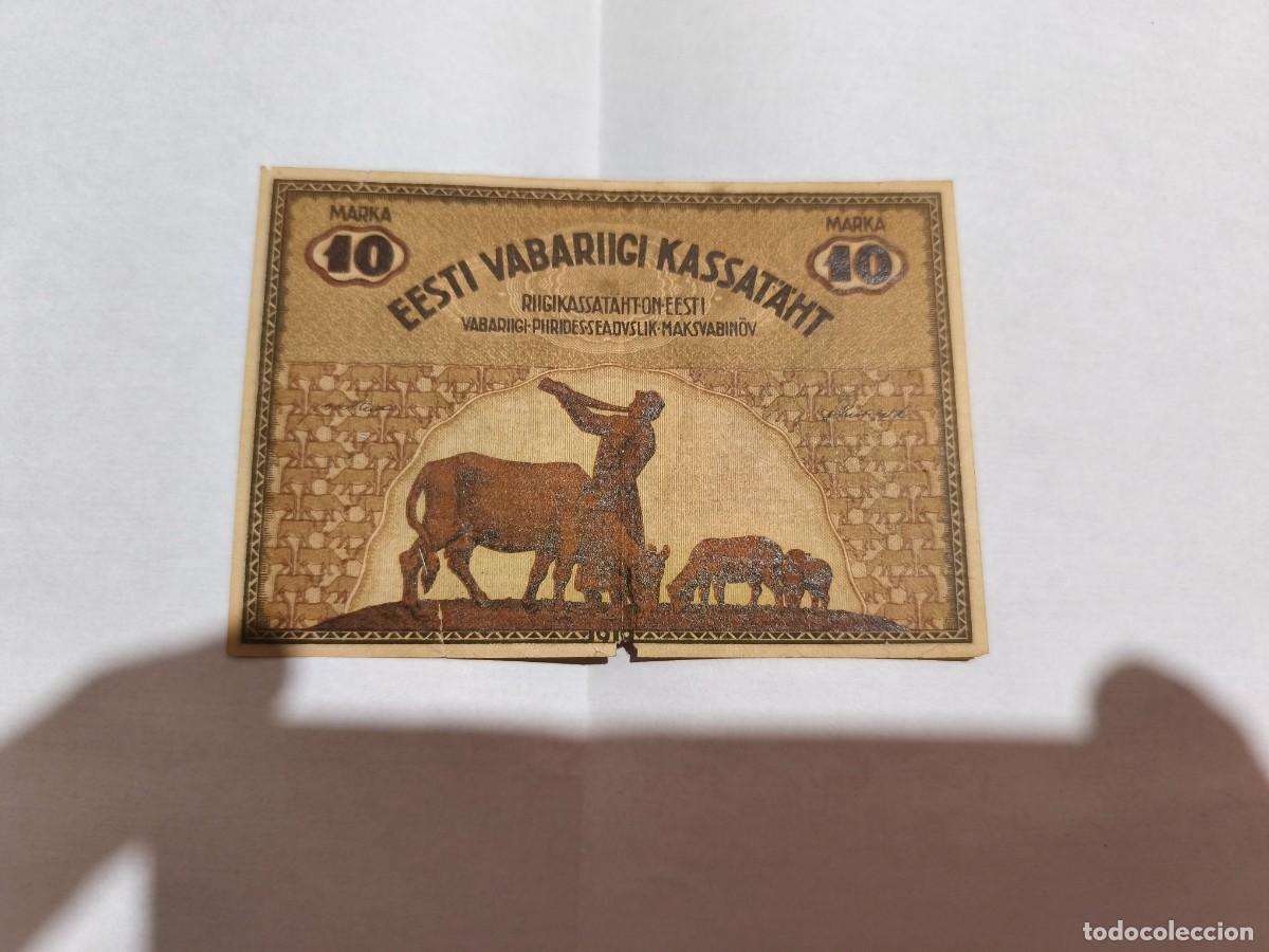Billetes extranjeros: Estonia 10marcos 1919 VF.