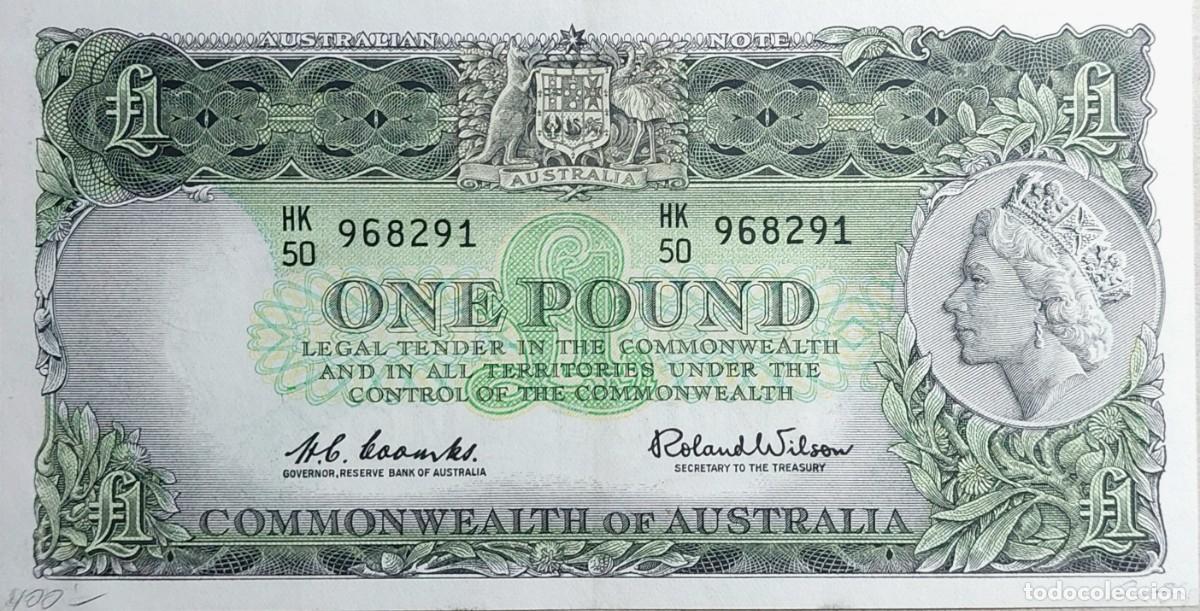 Billetes extranjeros: BILLETE DE 1 POUND ( AUTRALIA ) COMMONWEALTH DE 1961 UNC/PLANCHA