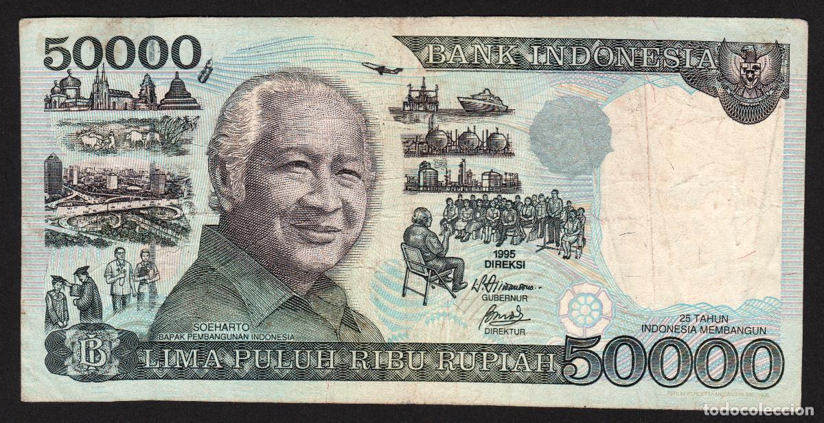 Billetes extranjeros: INDONESIA. 50000 rupiah 1995/1996. Pick 135b. Aeropuerto de Jakarta (Yakarta).