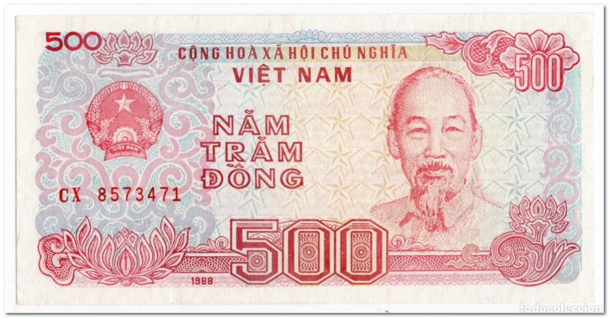 Billetes extranjeros: VIET NAM,500 DONG,1988(1990)P.101,UNC