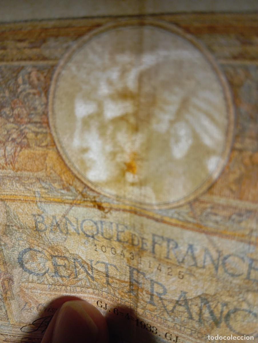 Billetes extranjeros: Francia 100 francos 1933 pick 78B - Foto 3
