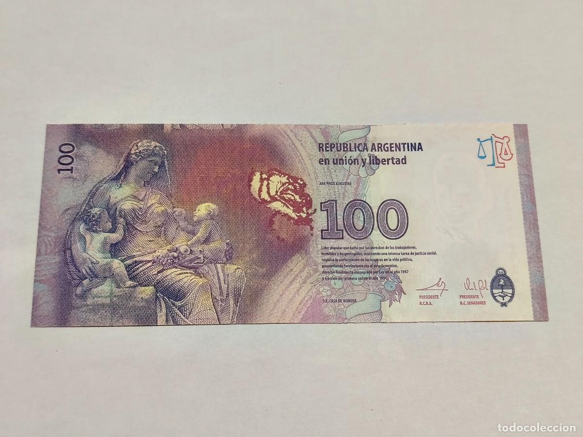Billetes extranjeros: Argentina 100pesos UNC. - Foto 2