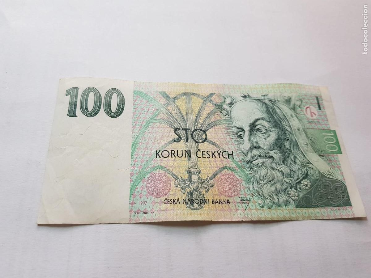 Billetes extranjeros: REPUBLICA CHECA- 100 KORUN-1997