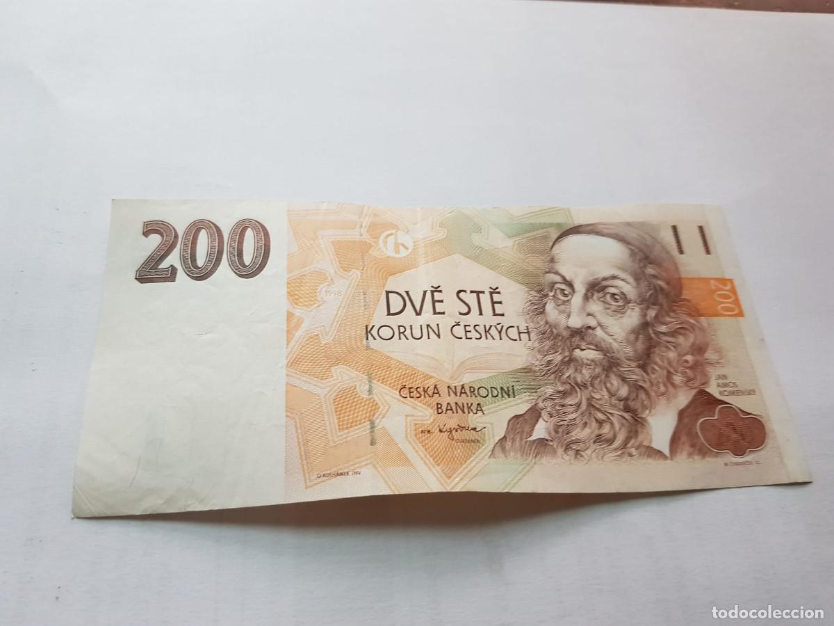 Billetes extranjeros: REPUBLICA CHECA- 200 KORUN-2008