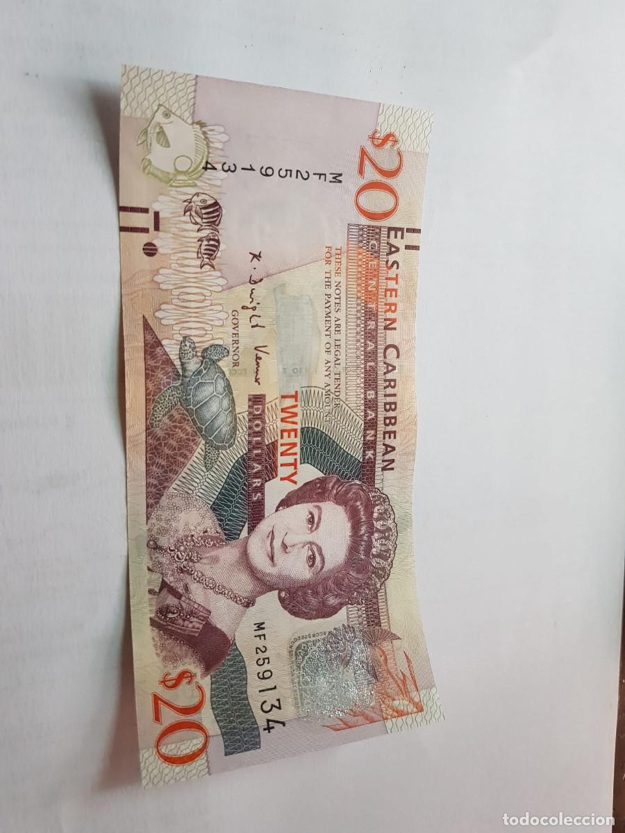 Billetes extranjeros: ESTADOS DEL CARIBE-20 DOLARES-2008