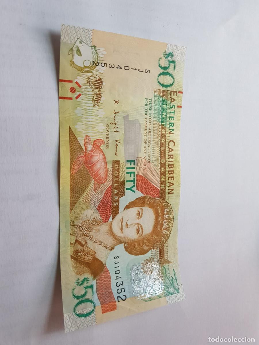 Billetes extranjeros: ESTADOS DEL CARIBE-50 DOLARES-2008