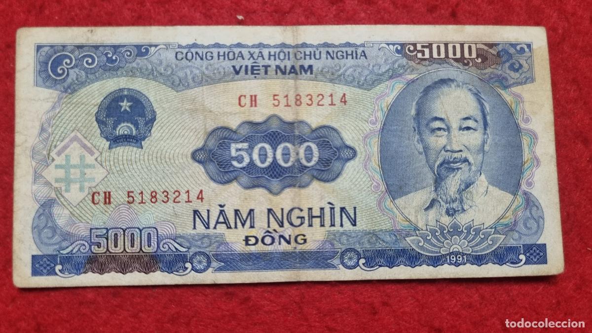 Billetes extranjeros: BILLETE VIET NAM 5000 NAM TRAM DONG 1988 MBC- ORIGINAL Q11