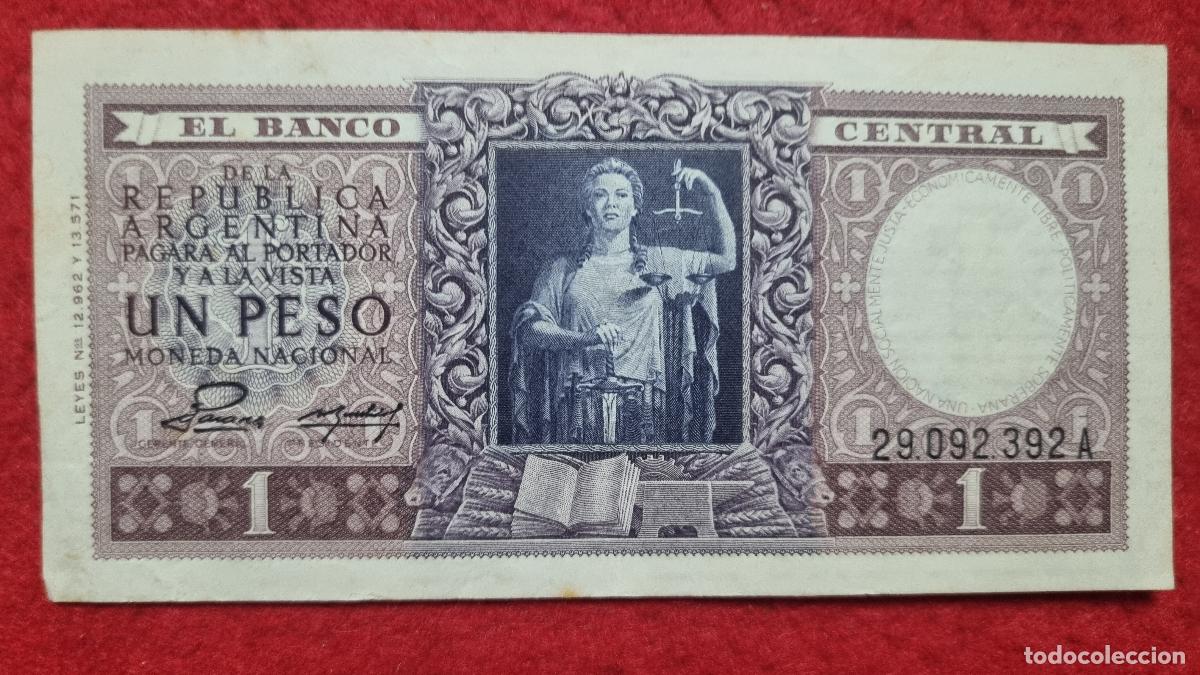 Billetes extranjeros: BILLETE REPUBLICA ARGENTINA 1 PESO 1947 EBC ORIGINAL Q11