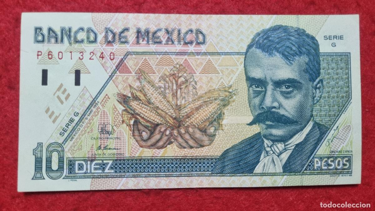 Billetes extranjeros: BILLETE MEXICO 10 PESOS 1994 MBC+ ORIGINAL T240 Q11