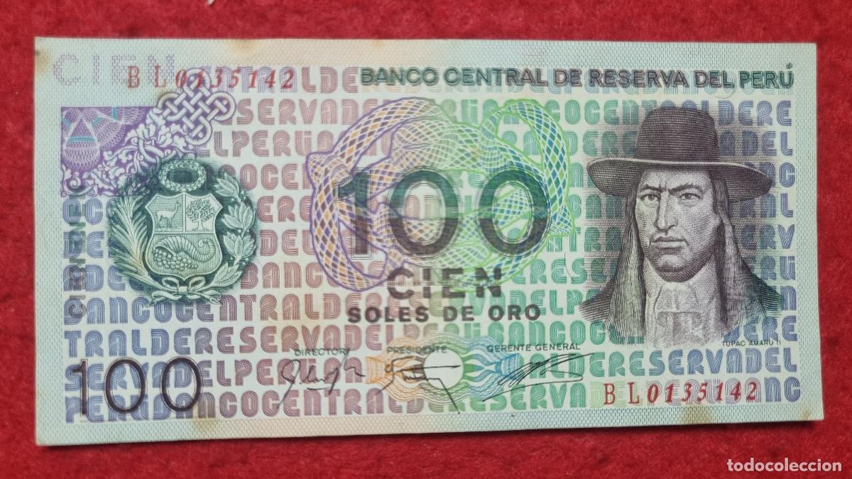 Billetes extranjeros: BILLETE PERU 100 SOLES DE ORO 1976 EBC ORIGINAL Q11