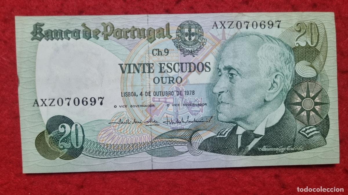 Billetes extranjeros: BILLETE PORTUGAL 20 ESCUDOS ORO 1978 MBC+ ORIGINAL Q11