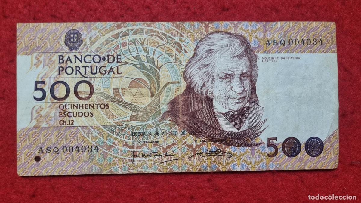 Billetes extranjeros: BILLETE PORTUGAL 500 ESCUDOS 1988 MBC+ T034 ORIGINAL Q11