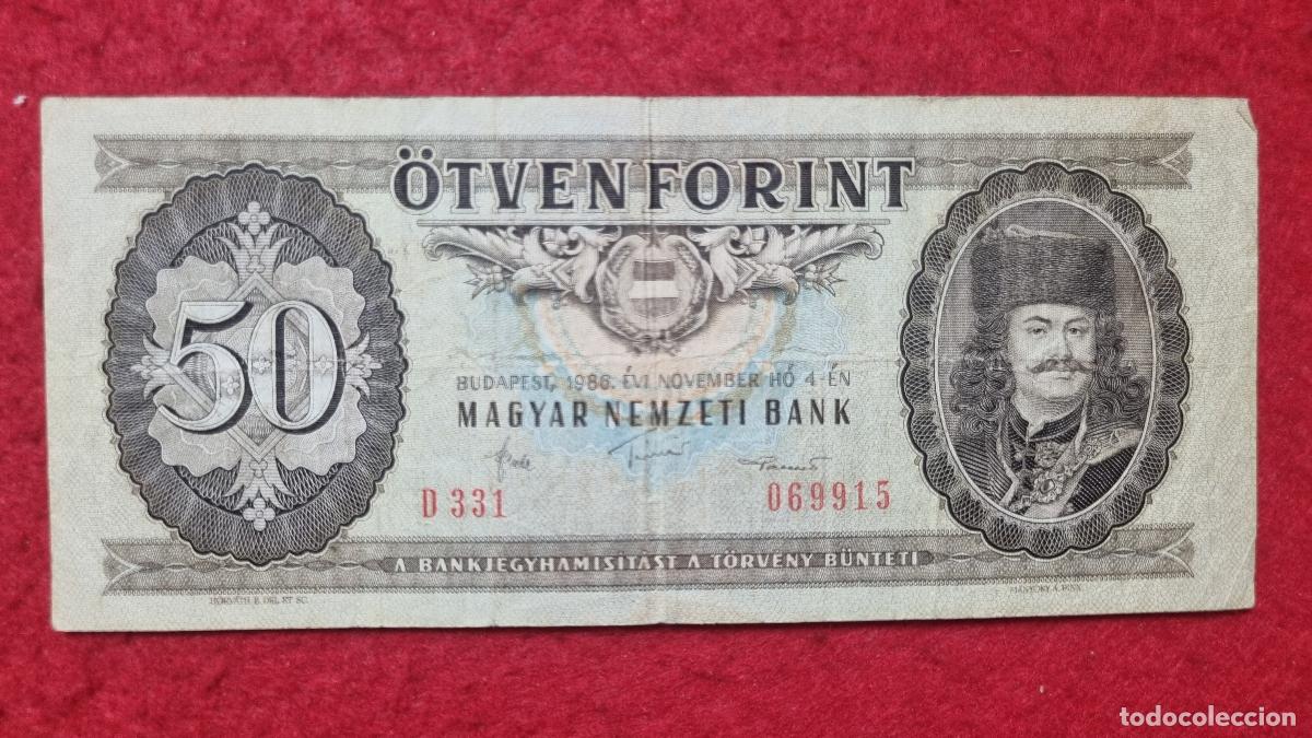 Billetes extranjeros: BILLETE HUNGRIA 50 FORINT 1986 MBC- T915 ORIGINAL Q11