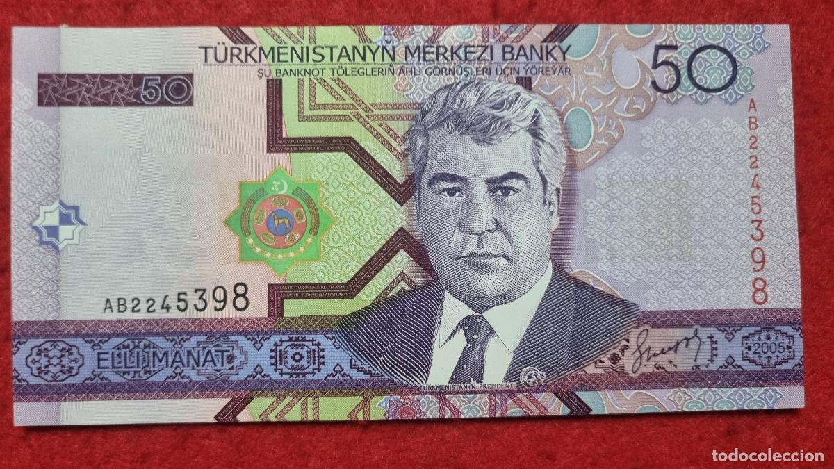 Billetes extranjeros: BILLETE TURKMENISTAN 50 MANAT 2005 SIN CIRCULAR ORIGINAL Q11