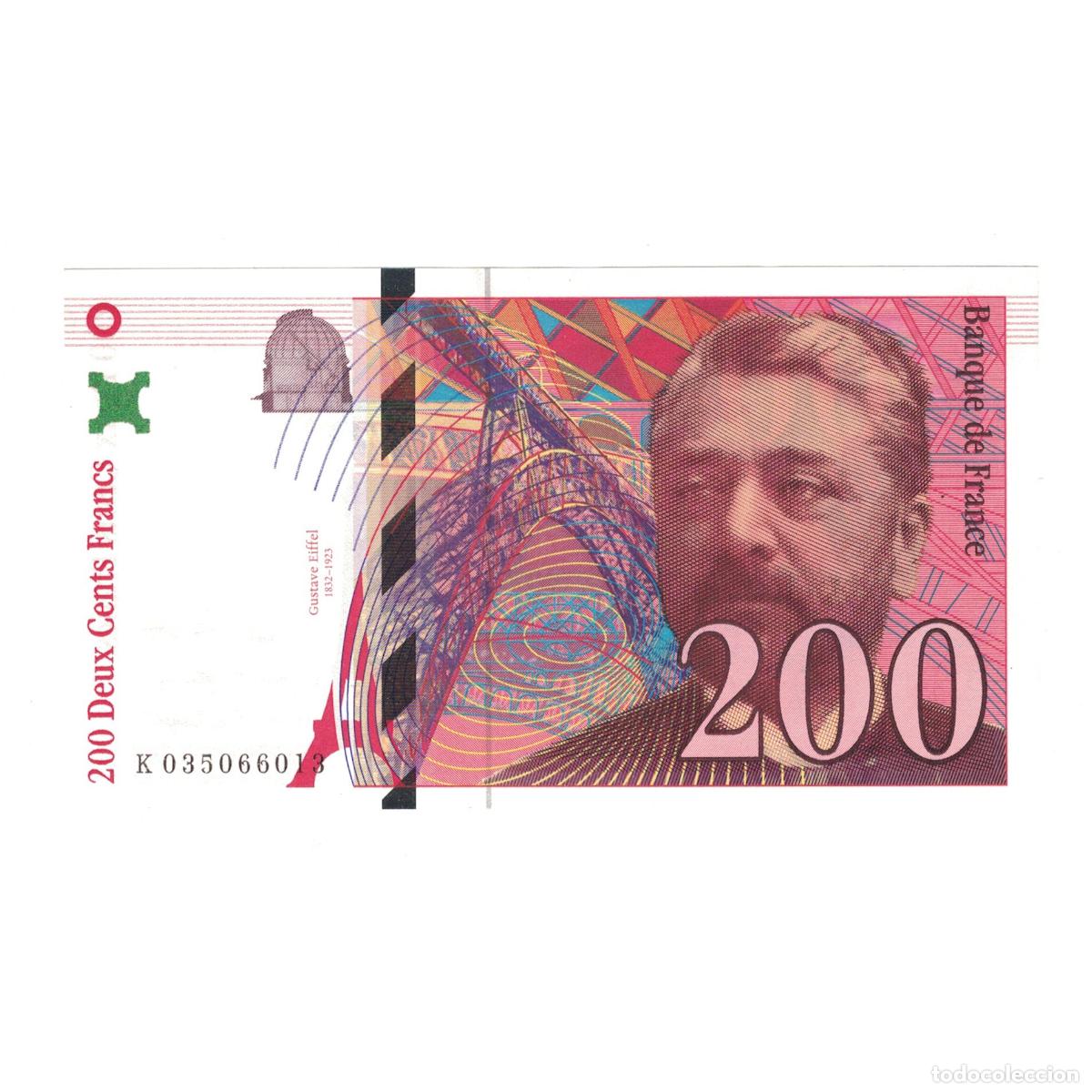 Billetes extranjeros: [#147986] Francia, 200 Francs, Eiffel, 1996, K035066013, SC, Fayette:75.02, KM:159a