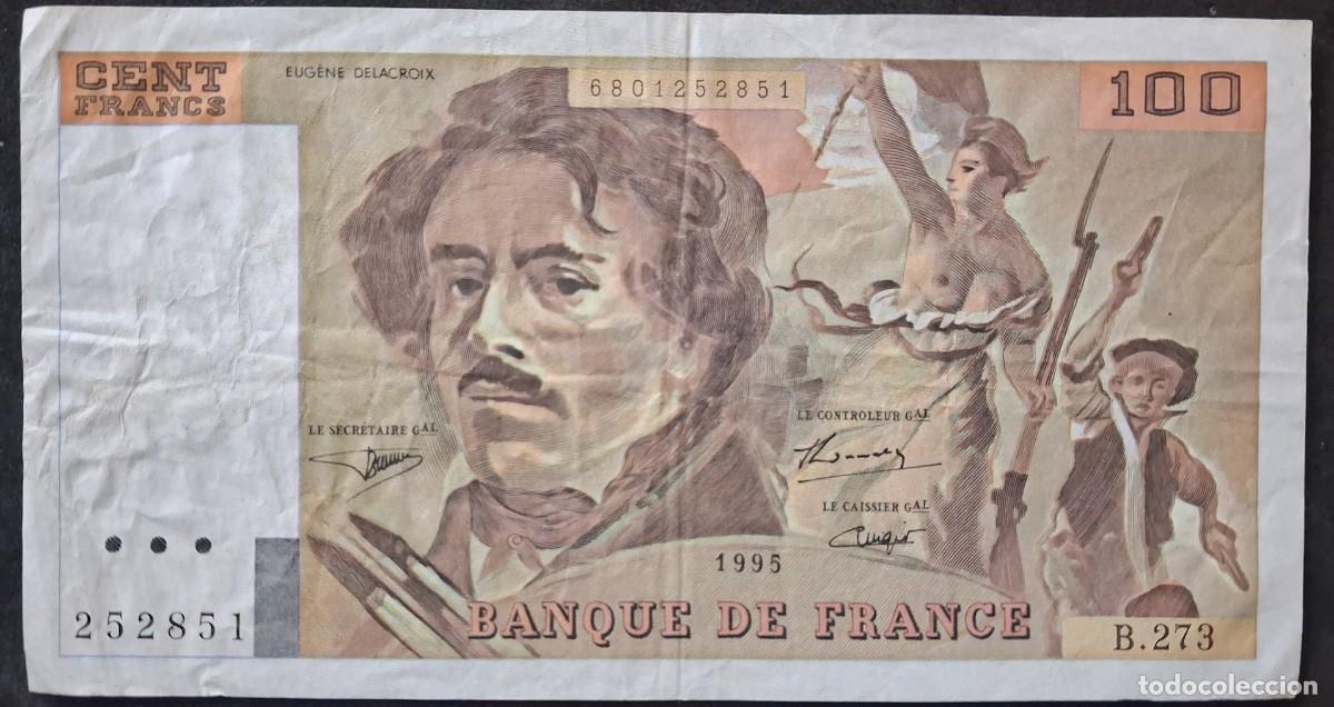 Billetes extranjeros: Francia 100 francos 1995 Pick 154 (MBC)