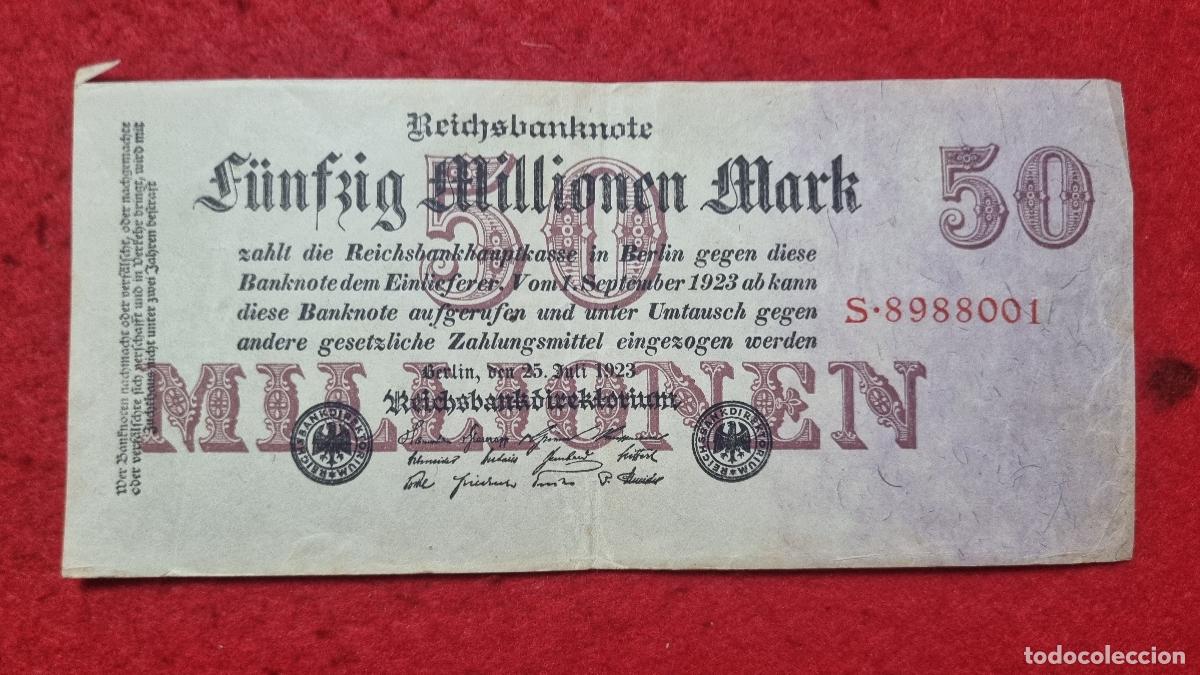 Billetes extranjeros: BILLETE ALEMANIA 50 MILLONES 50000000 MARCOS 1923 EBC ORIGINAL Q11