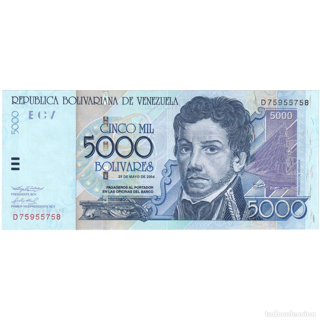 Billetes extranjeros: [#1231019] Venezuela, 5000 Bolivares, 2004-05-25, UNC