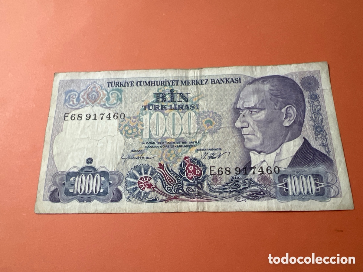 Billetes extranjeros: HB102. BILLETE - TURKIA / TURKIE - 1000 BIN TURKLIRASI