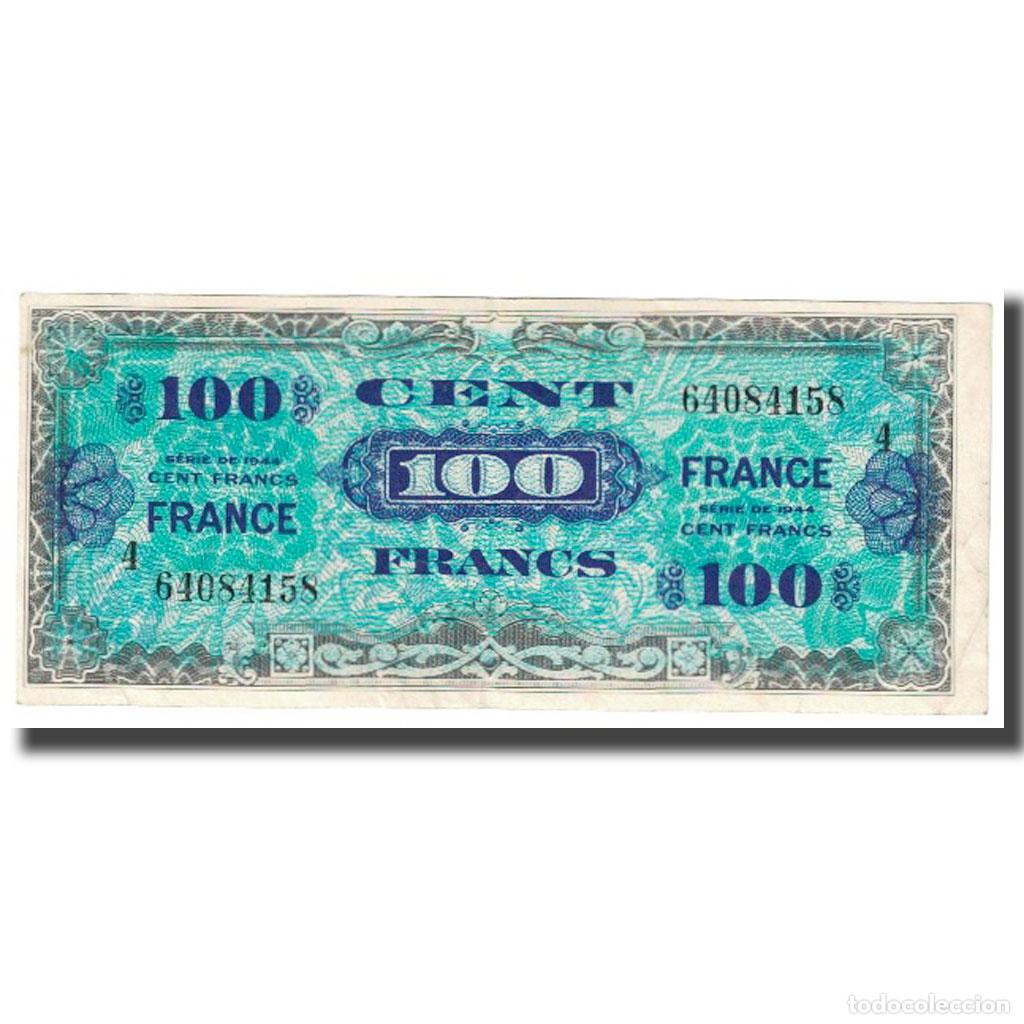 Billetes extranjeros: [#615692] Francia, 100 Francs, 1944, MBC, Fayette:VF25.04, KM:118a