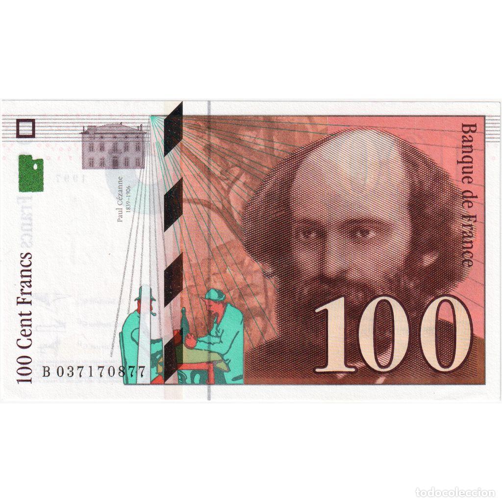 Billetes extranjeros: [#336084] Francia, 100 Francs, C&eacute;zanne, B.037, UNC