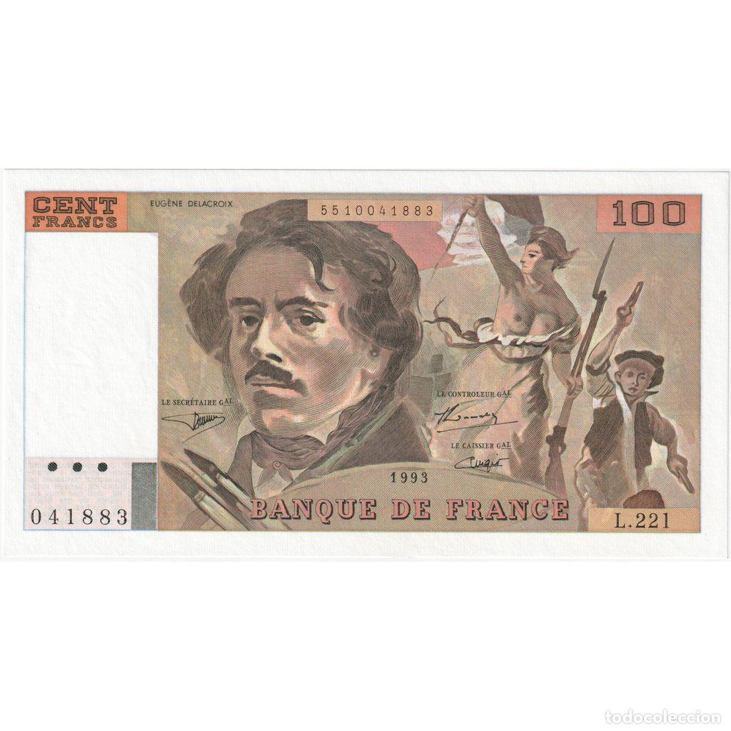 Billetes extranjeros: [#336817] Francia, 100 Francs, Delacroix, L.221, UNC