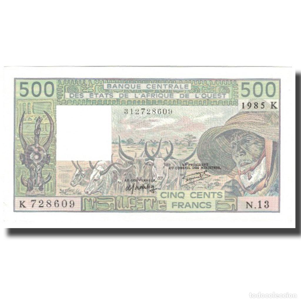 Billetes extranjeros: [#800567] Billete, 500 Francs, 1985, Estados del &Aacute;frica Occidental, 1995, KM:706Kh, SC+