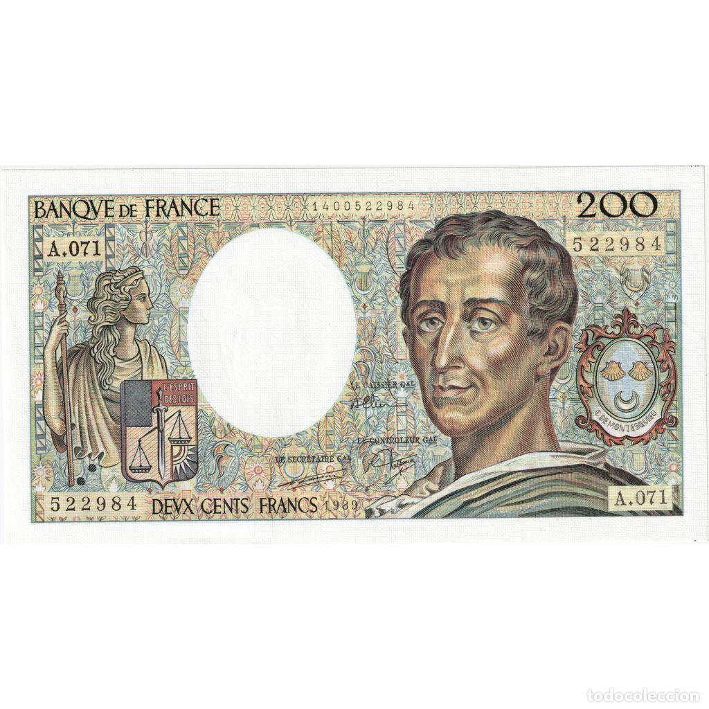 Billetes extranjeros: [#1185505] Francia, 200 Francs, Montesquieu, A.071, EBC