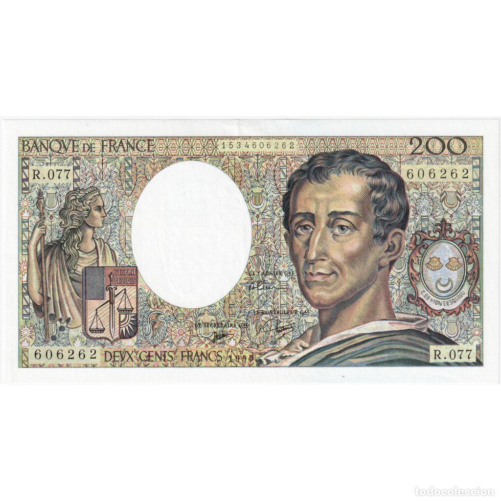 Billetes extranjeros: [#1185516] Francia, 200 Francs, Montesquieu, 1990, R.077, SC