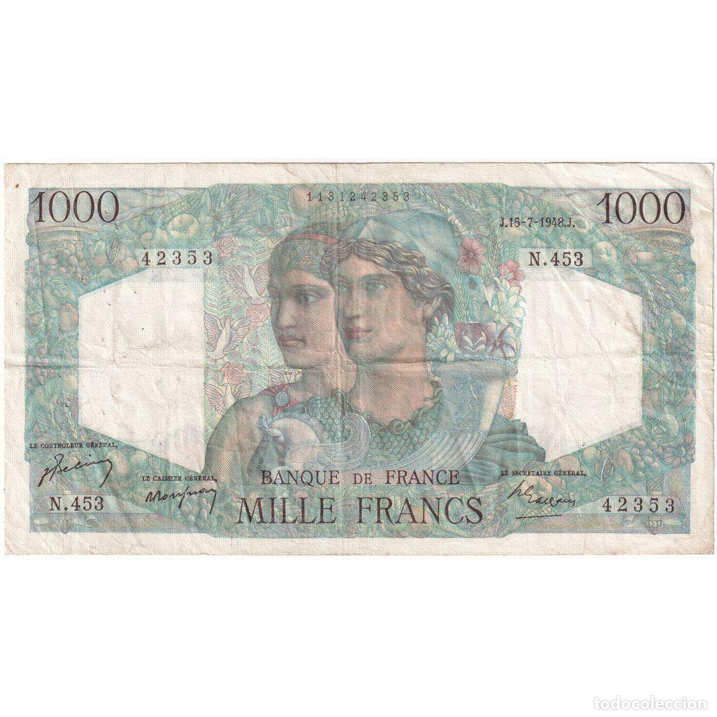 Billetes extranjeros: [#1185521] Francia, 1000 Francs, Minerve et Hercule, 1948-07-15, N.453, RC+